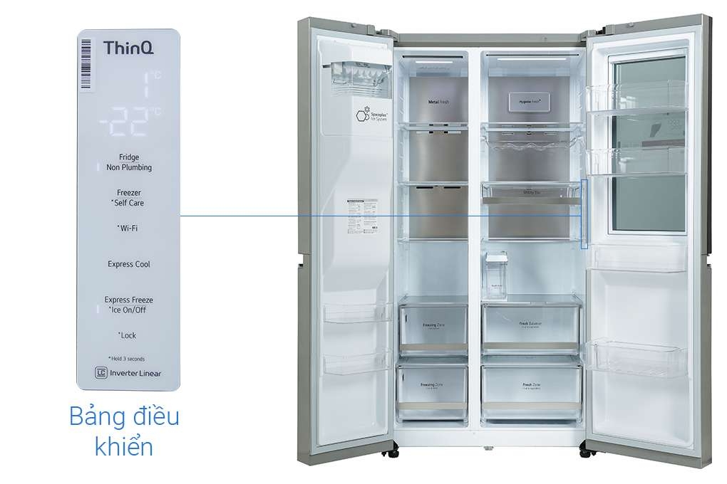 Tủ lạnh LG GR-X257JS Inverter 635 lít InstaView Door-in-Door - Chính hãng