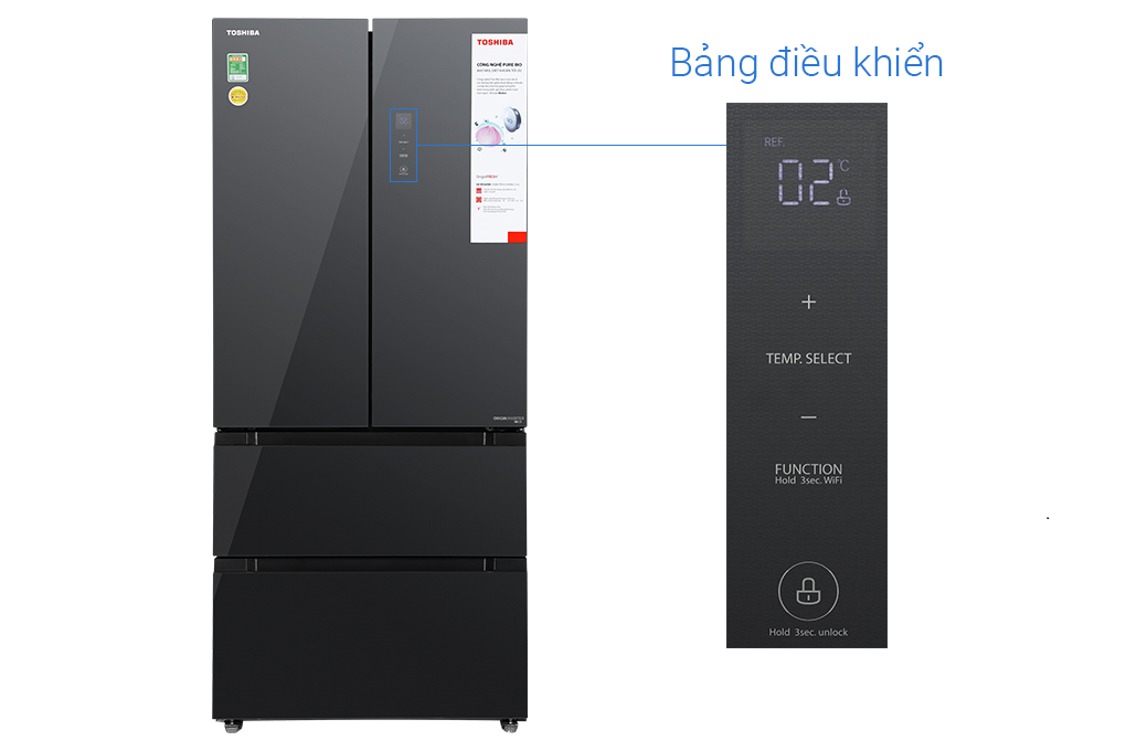 Tủ lạnh Toshiba GR-RF669WI-PGV(A9)-BG Inverter 515 lít Multi Door - Chính hãng