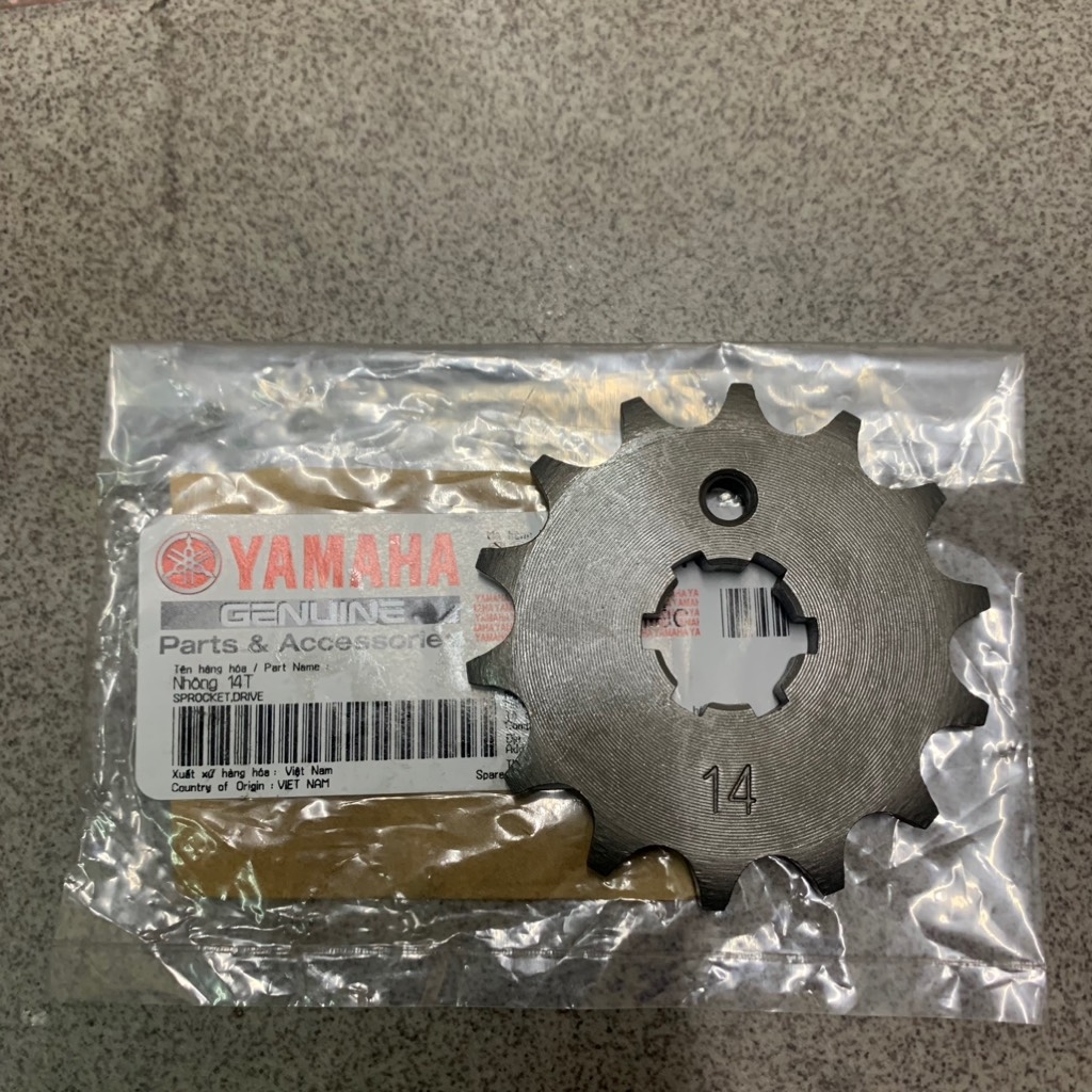 [Chính hãng Yamaha]YAPT-2089-Sirius FI(12-14) Nhông tải trước(14T)