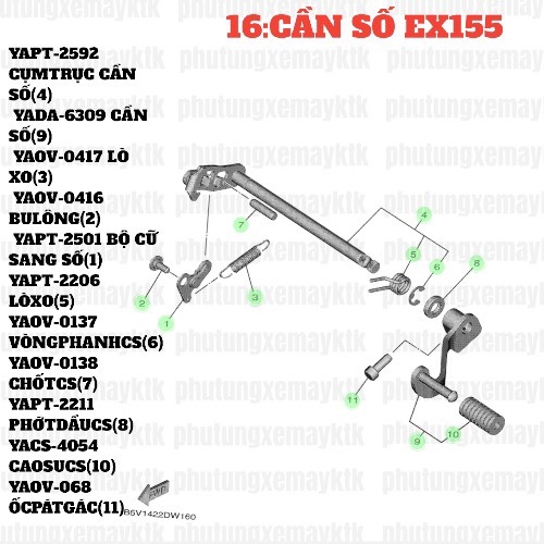 [EX155][16:CẦN SỐ] YADA-6309 CẦN SỐ EX155(2022) (9)-[Yamaha]