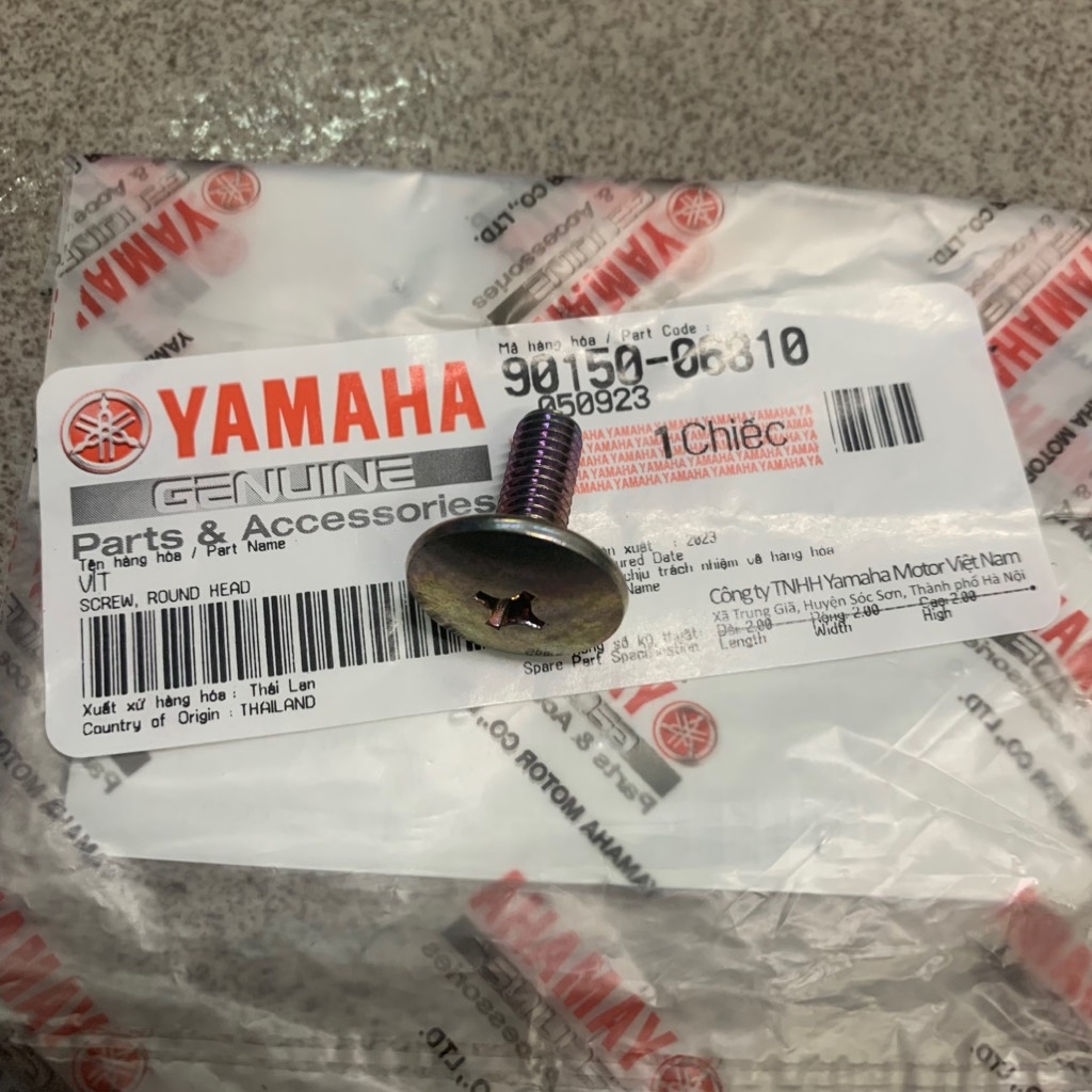YAOV-097-Ốc vít mũ 6ly dài 1,5cm Phụ tùng phụ kiện xe máy qc-[Yamaha]_yaspm