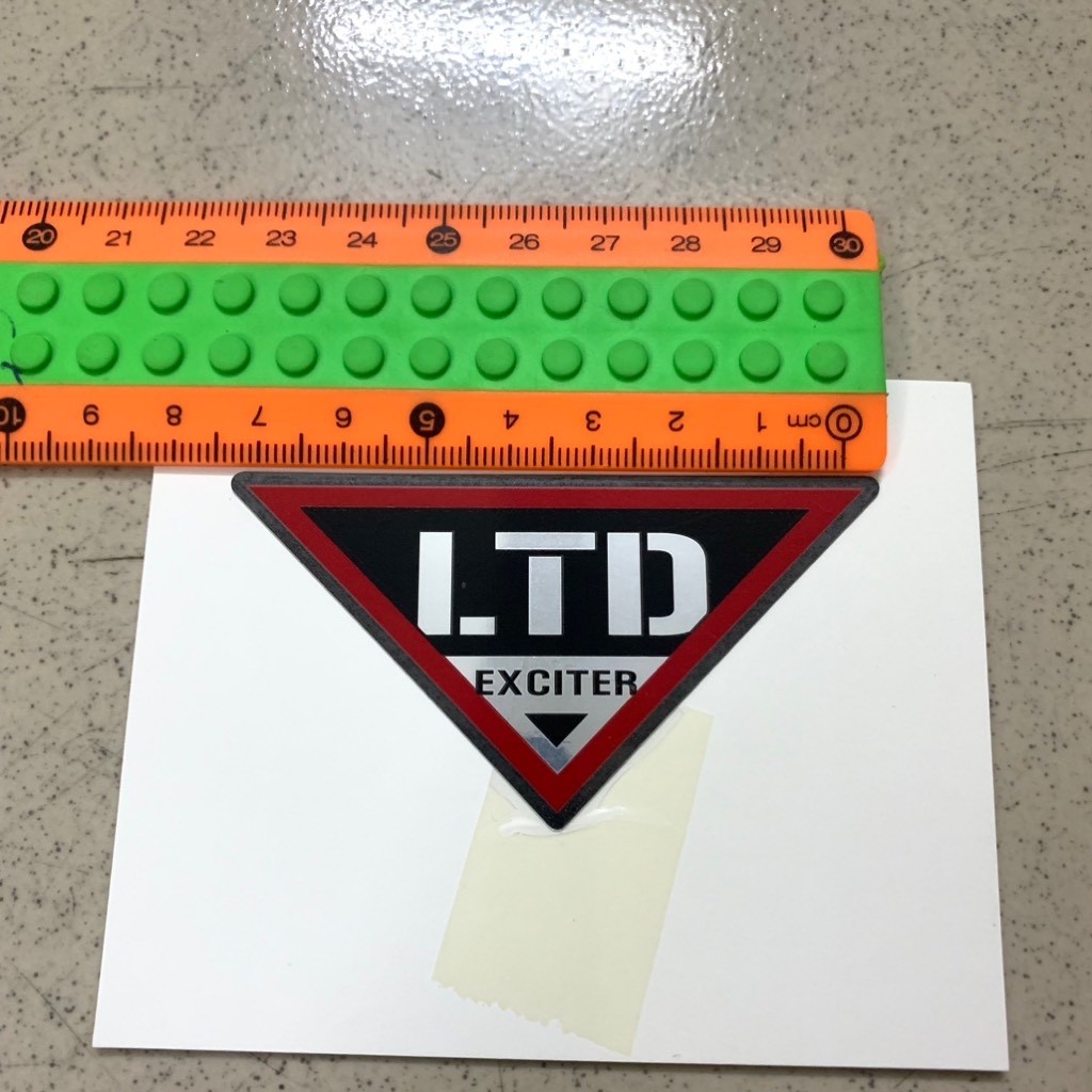 YATE-8005-Tém dán EXCITER(7,3x3,6cm)-[Yamaha]