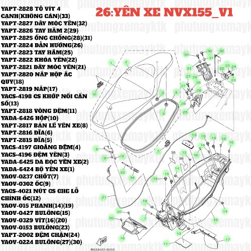 [NVX155_V1][26:YÊN XE] YAPT-2822 KHÓA YÊN NVX155_V1 (22)