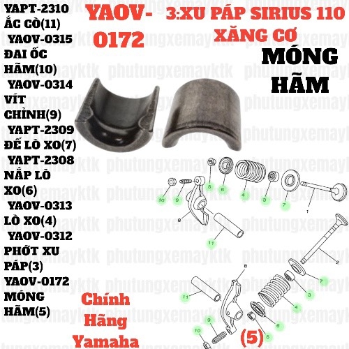 [EX15][3:XU PÁP] YAOV-0172 MÓNG HÃM  EX15 (15-18) (5), SIRIUS RC [3:XU(5)]-[Yamaha]