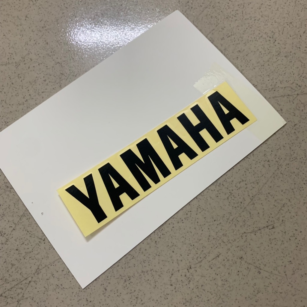 [Chính hãng Yamaha]YATE-8002-Tem dán chữ YAMAHA(12x2,8cm)