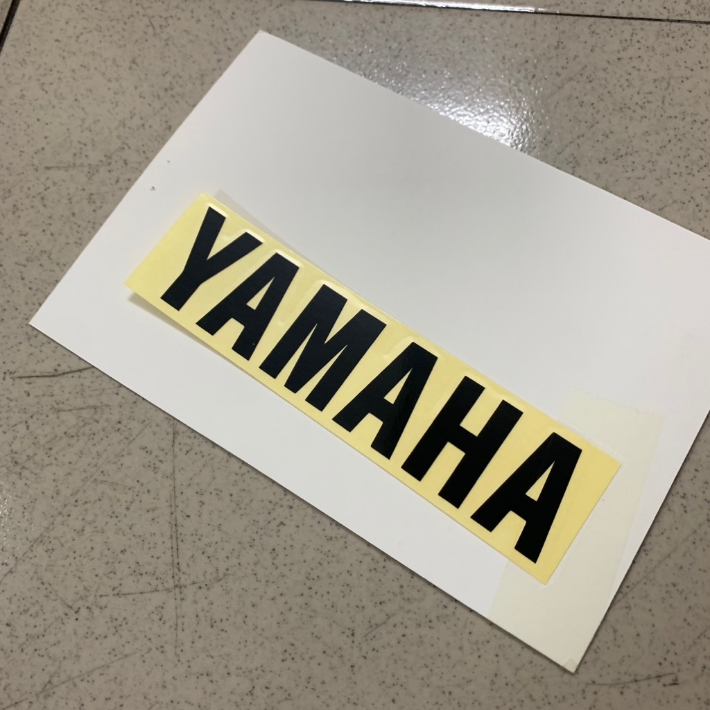 [Chính hãng Yamaha]YATE-8002-Tem dán chữ YAMAHA(12x2,8cm)