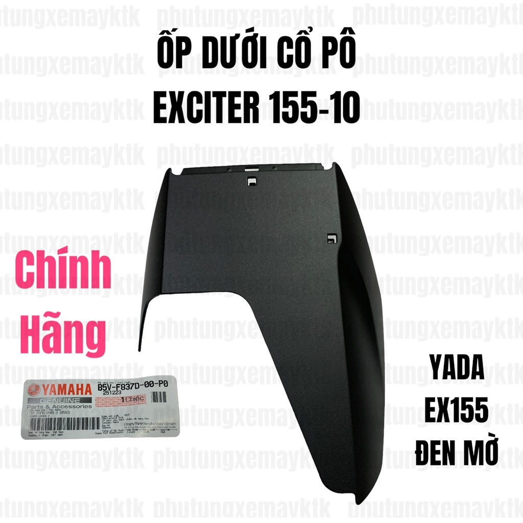 [EX155][37:CỤM ỐP SƯỜN] YADA-6344 EX155-10 Ốp dưới cổ pô(Đen mờ) Phụ tùng phụ kiện xe máy-[Yamaha] (43)