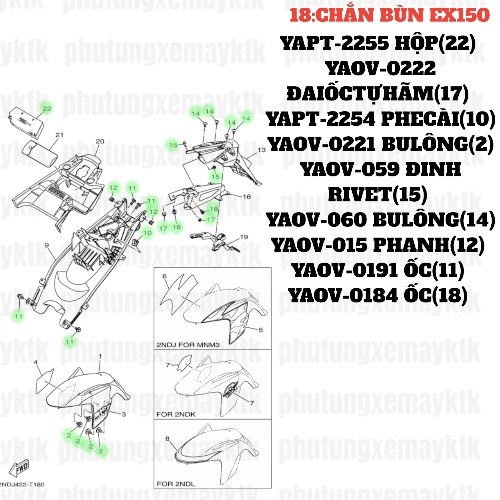 [EX15][18:CHẮN BÙN] YAOV-0221 BU LÔNG EX15 (15-18) (2)-[Yamaha]