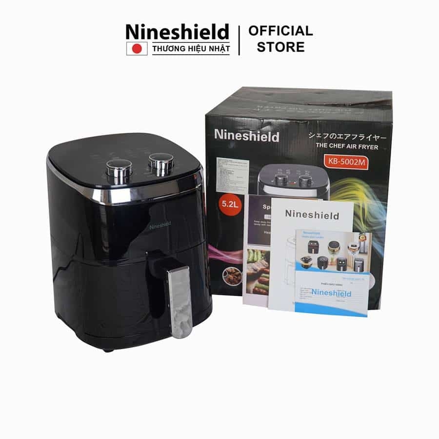 Nồi chiên không dầu Nine Shield 8L - Giải pháp hoàn hảo cho bữa ăn lành mạnh