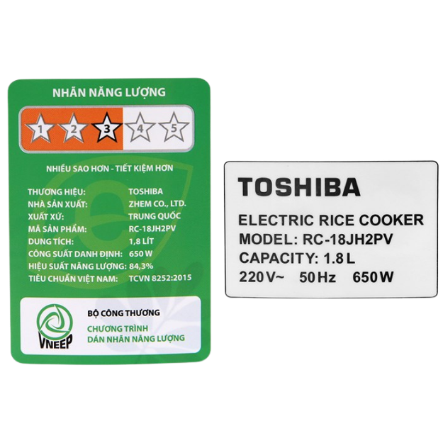 Nồi Cơm Điện Tử Toshiba RC-18DR2PV(K)