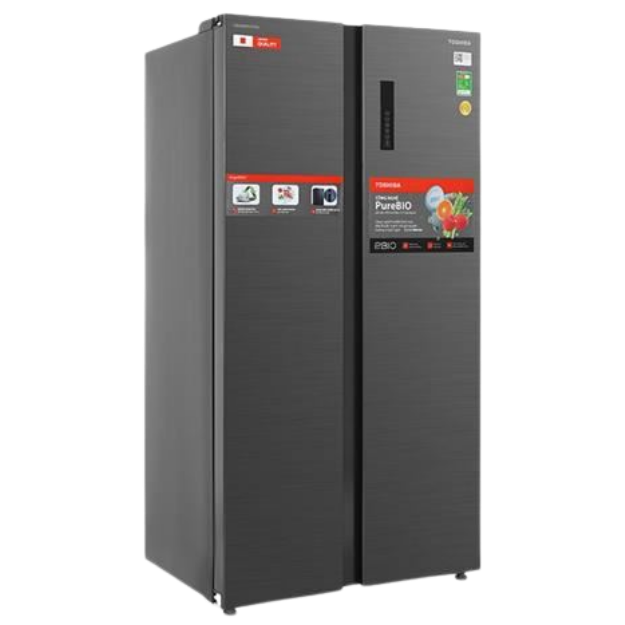 Tủ lạnh Toshiba Inverter 555 lít Side By Side GR-RS696WI-PMV(60)-AG