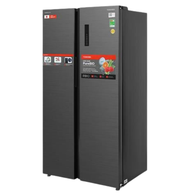 Tủ lạnh Toshiba Inverter 555 lít Side By Side GR-RS696WI-PMV(60)-AG
