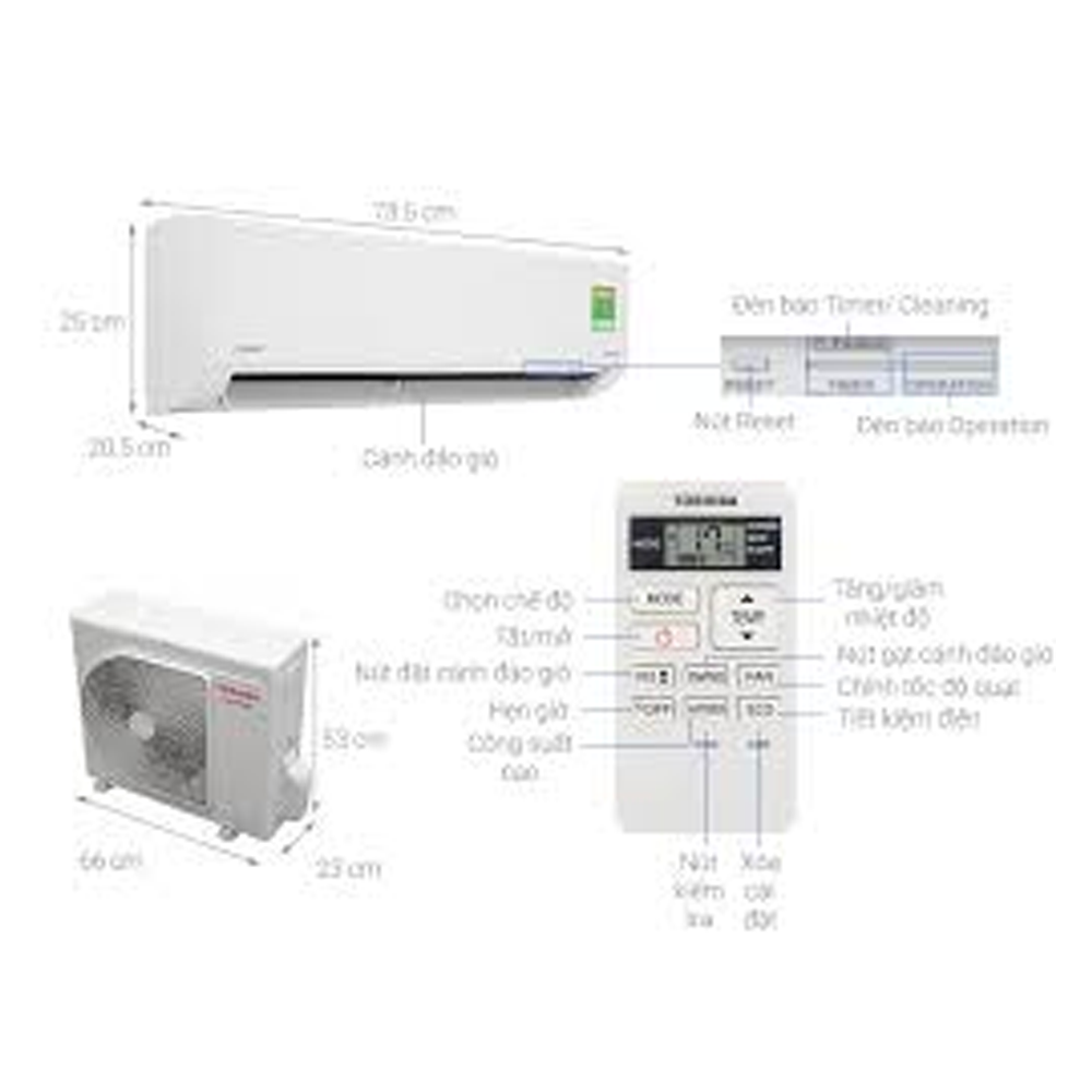 Máy lạnh Toshiba inverter 1hp RAS-H10C1KCVG-V
