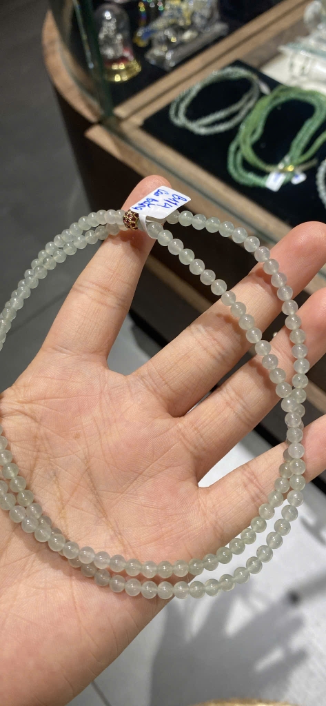 Vòng Cổ Phỉ Thuý Myanmar Băng 4mm