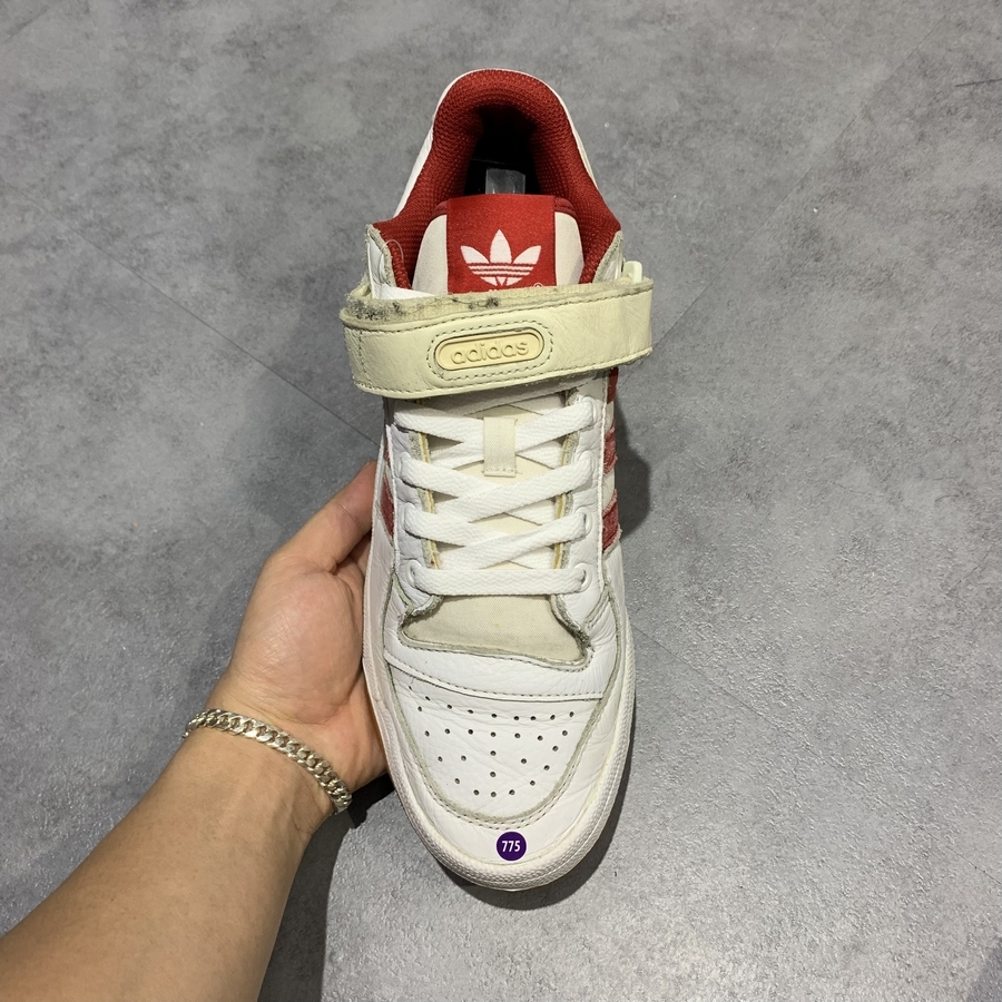 Adidas Forum Low White Power Red B37769 SIZE 42 PVN11930