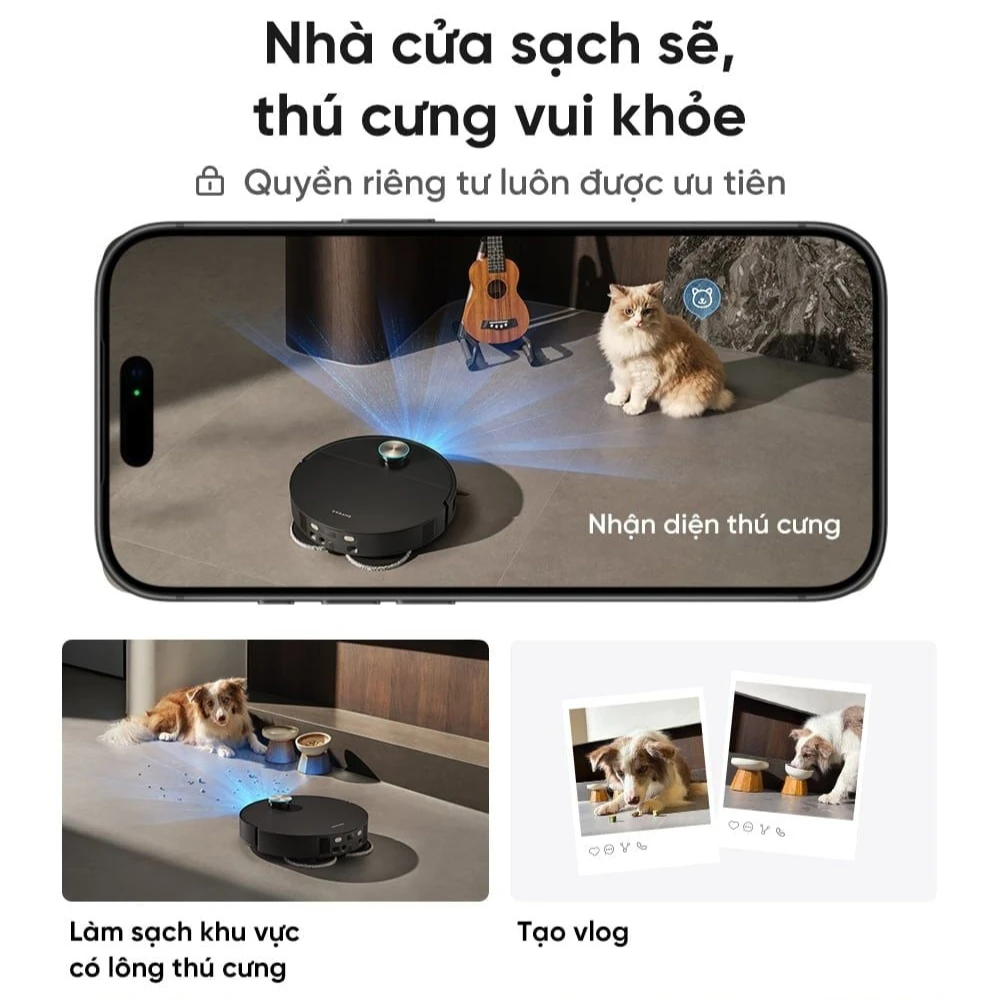 Robot hút bụi lau nhà thông minh Dreame X60 Master
