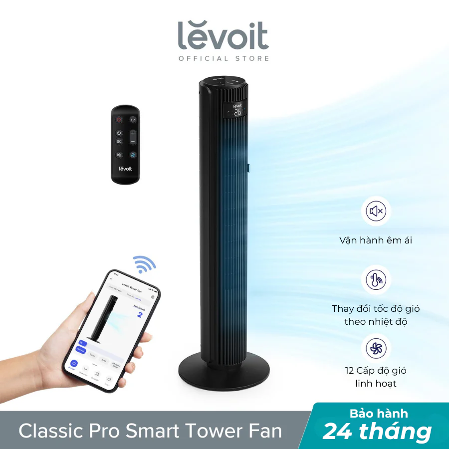 Quạt tháp điều hòa thông minh Levoit Tower Fan 42 inches WIFI