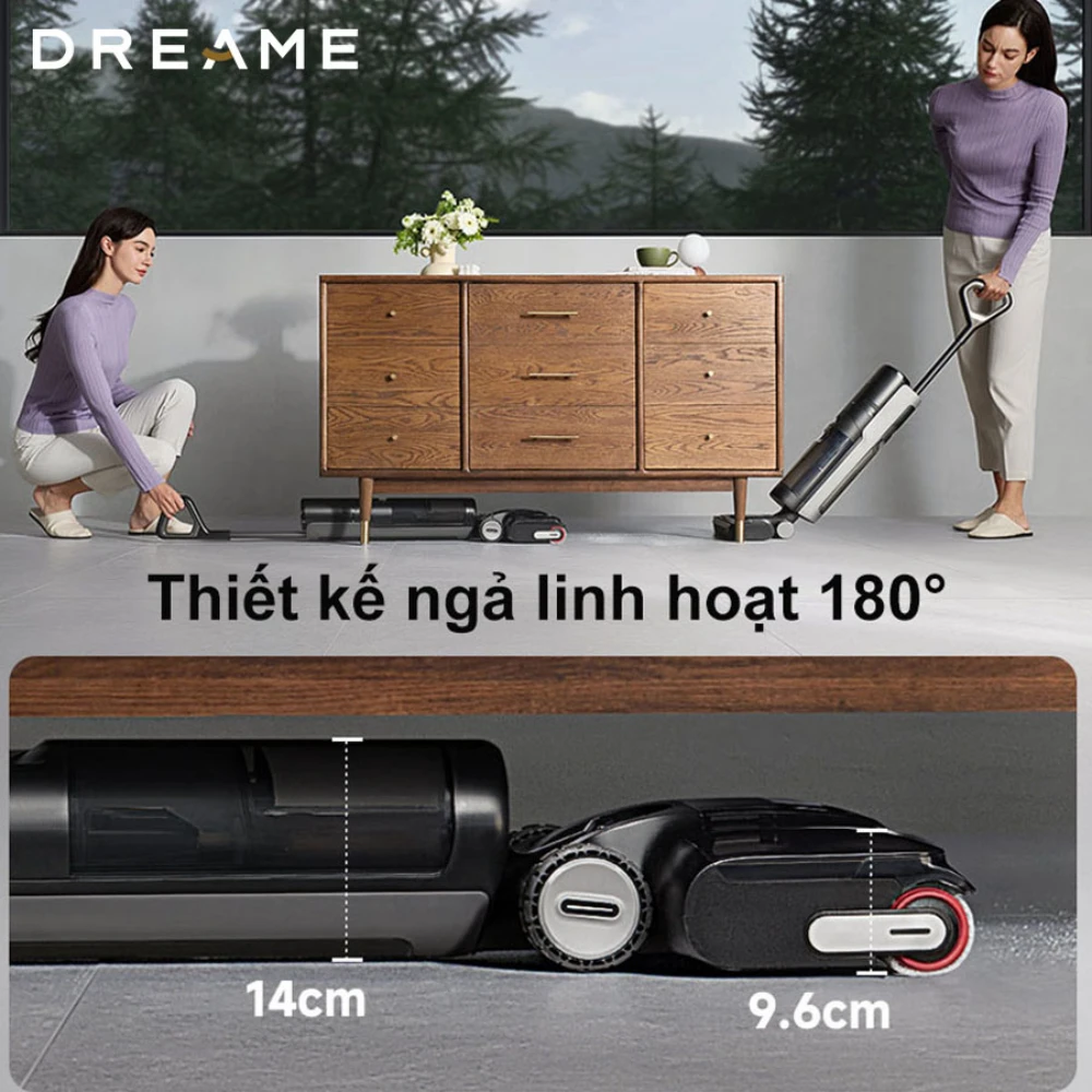 Máy lau sàn hút bụi thông minh Dreame H13 Flexreach