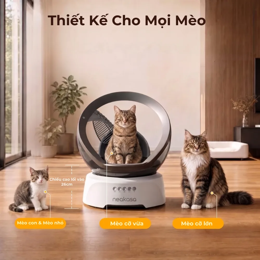 Máy dọn phân mèo Neakasa M9