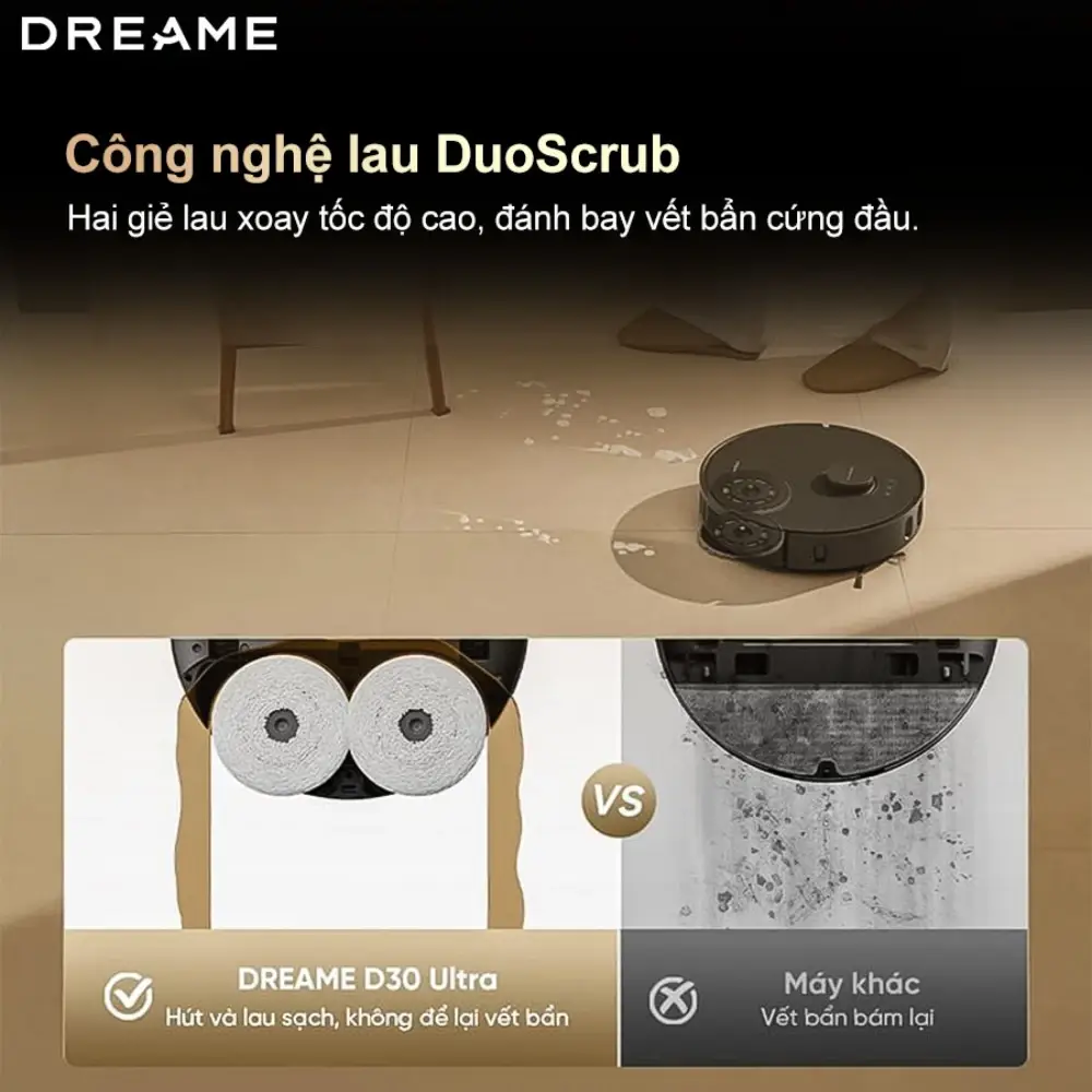 Robot hút bụi lau nhà D30 Ultra