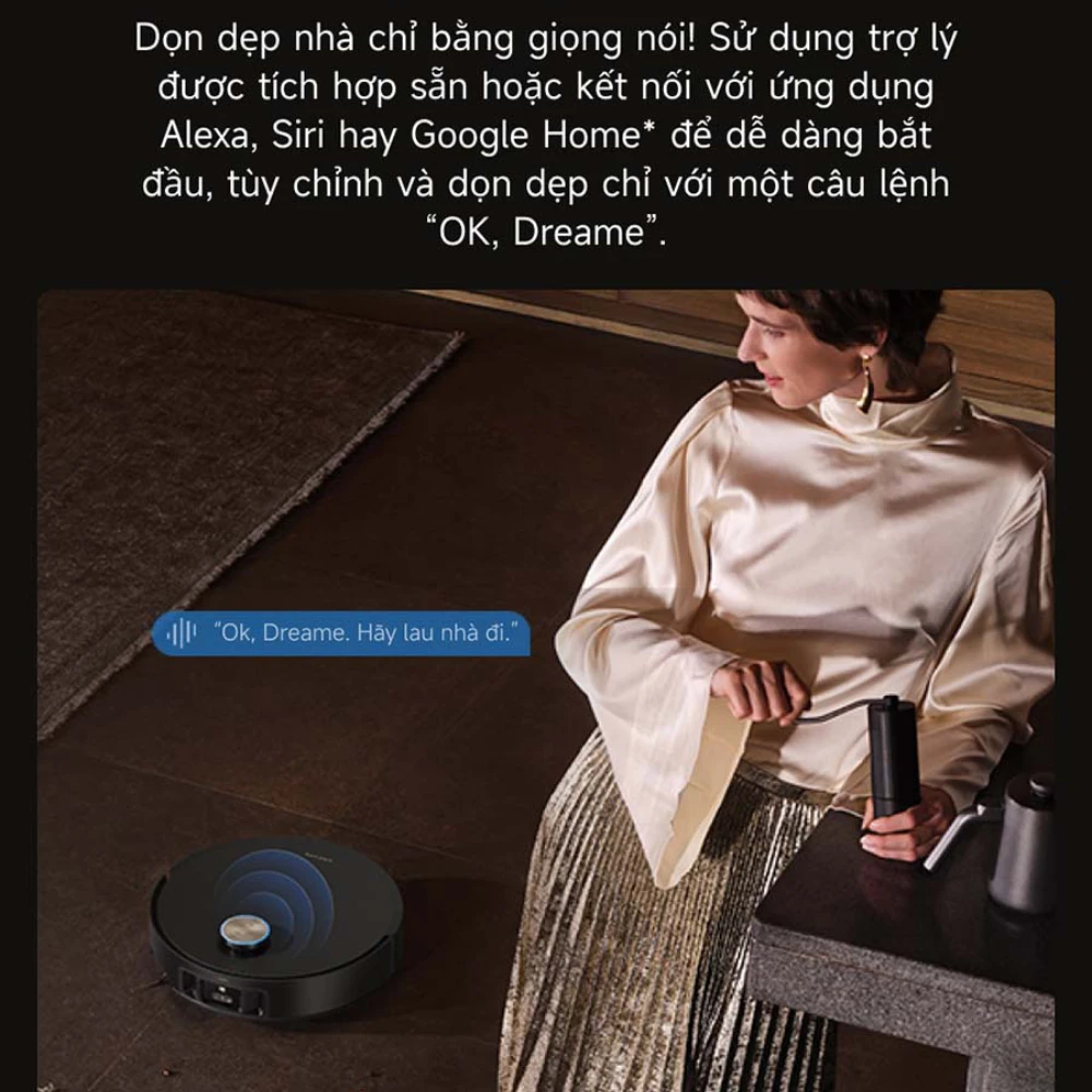 Robot hút bụi lau nhà thông minh Dreame X50 Master