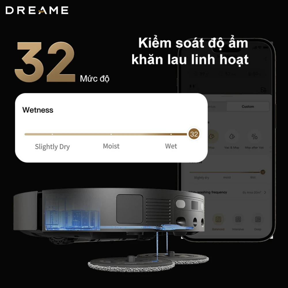 Robot hút bụi lau nhà thông minh Dreame X40 Master
