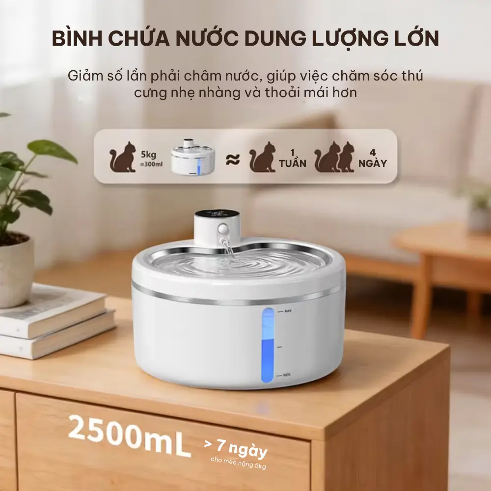 Máy lọc nước cho chó mèo HELIPET Pure 5 (P5)