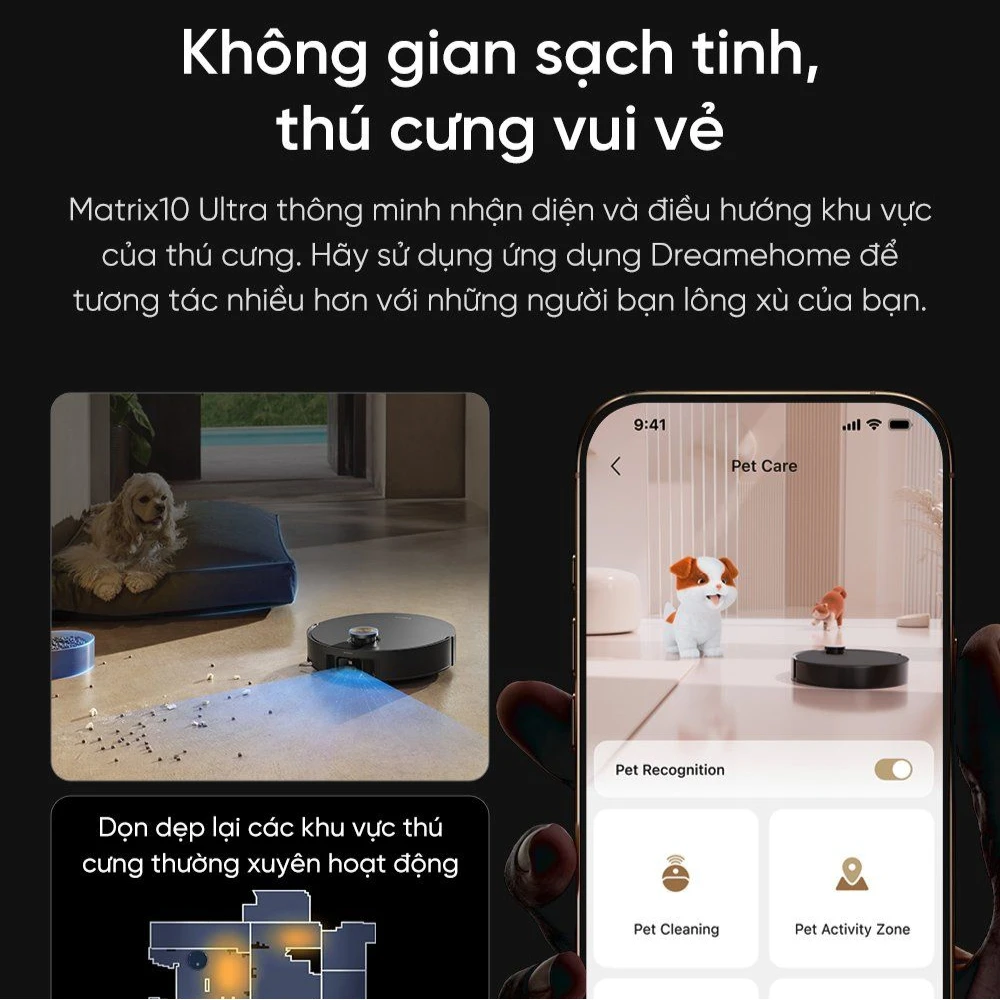 Robot hút bụi lau nhà thông minh Dreame Matrix10 Ultra