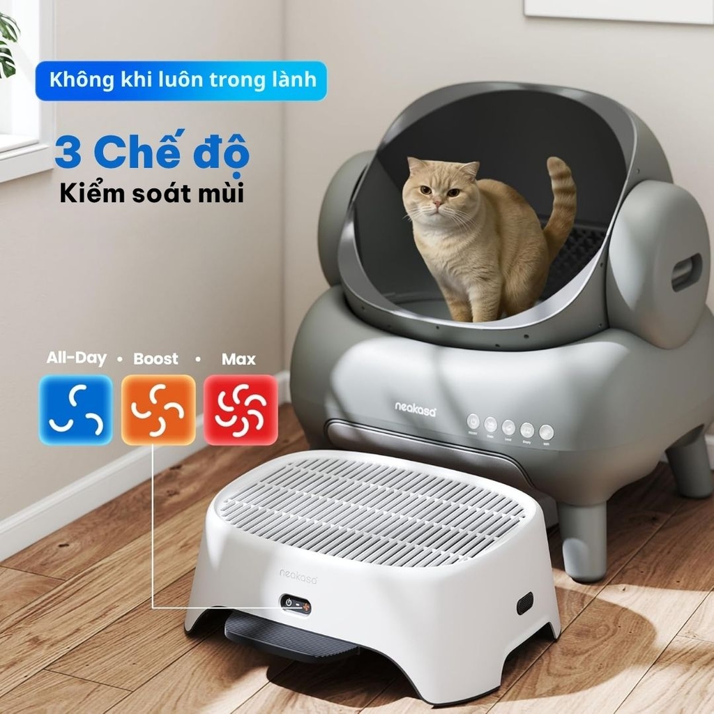 Bậc thang kết hợp máy lọc không khí Neakasa