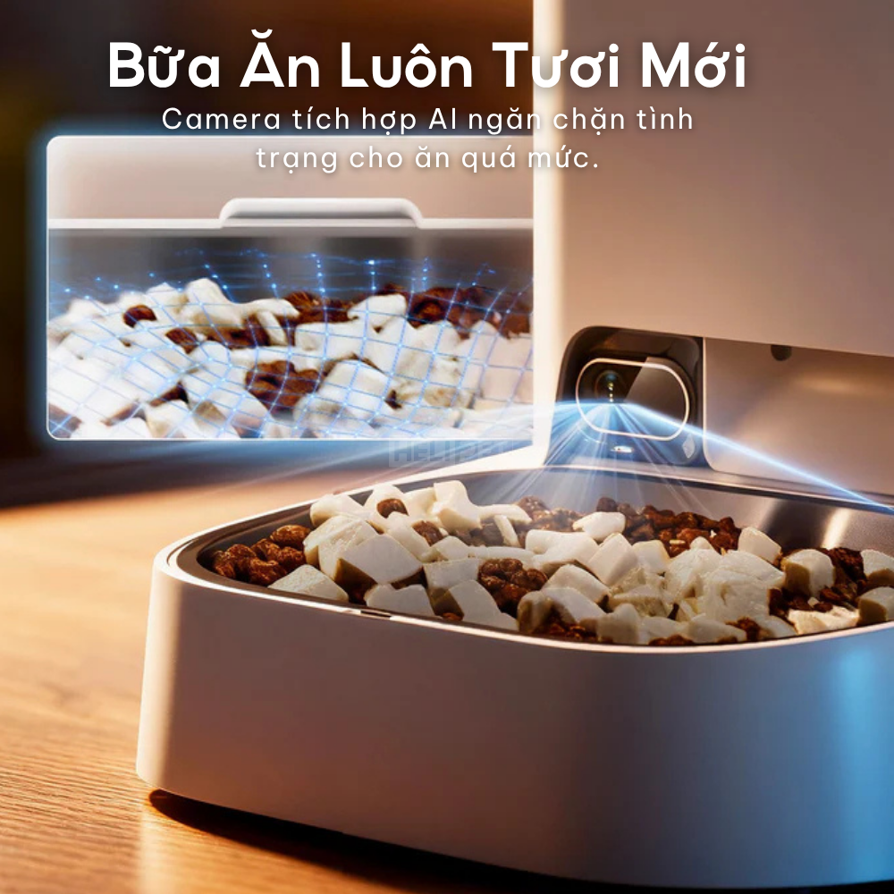 Máy ăn có camera PETKIT Yumshare Dual-hopper 2 Gemini - 2 ngăn chứa