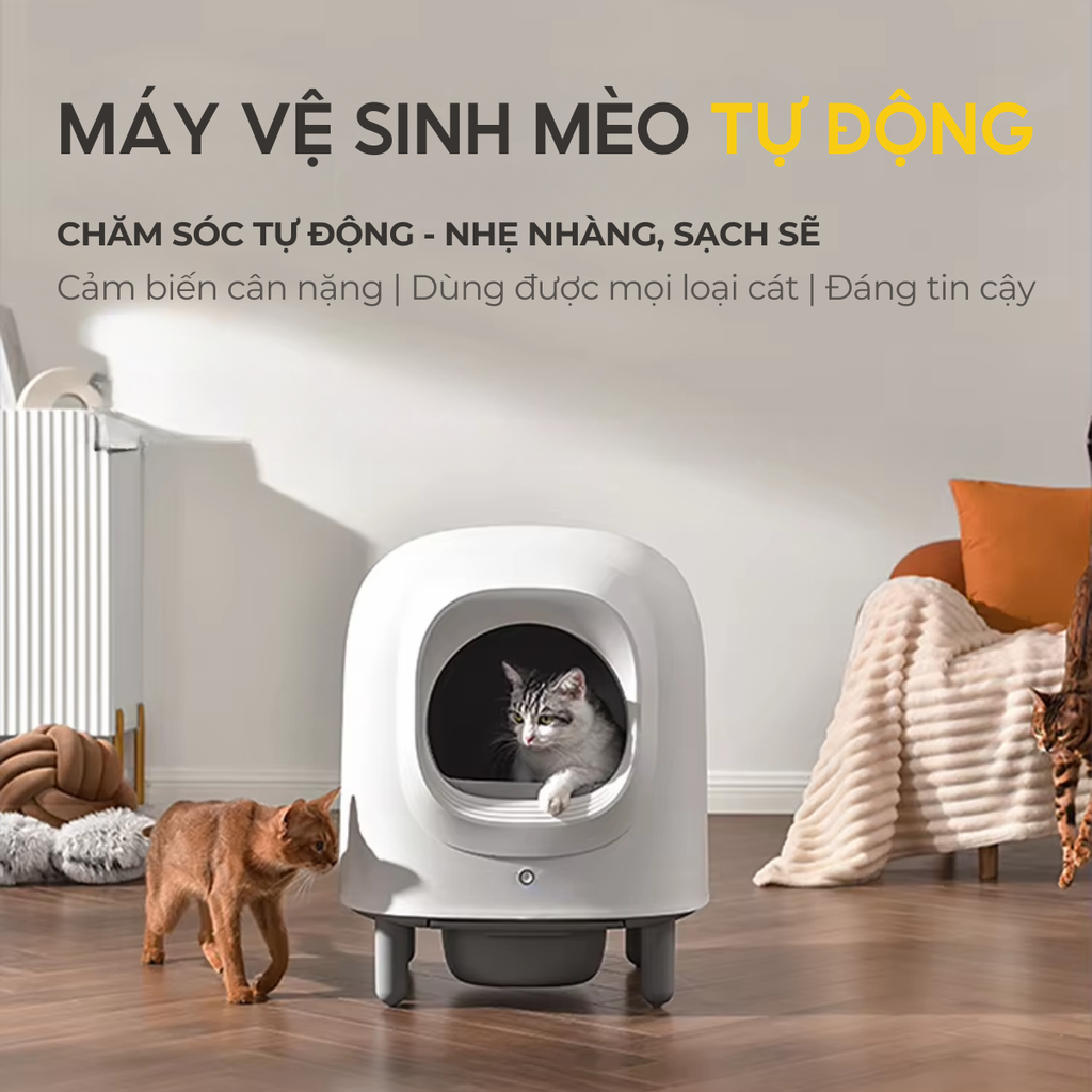 Máy dọn vệ sinh mèo HeLiPet