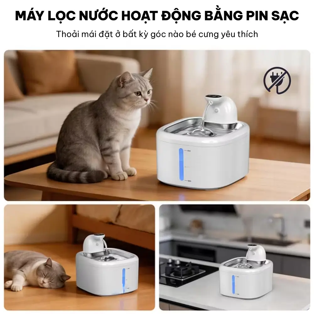 Máy lọc nước cho chó mèo HELIPET Pure 6 (P6)