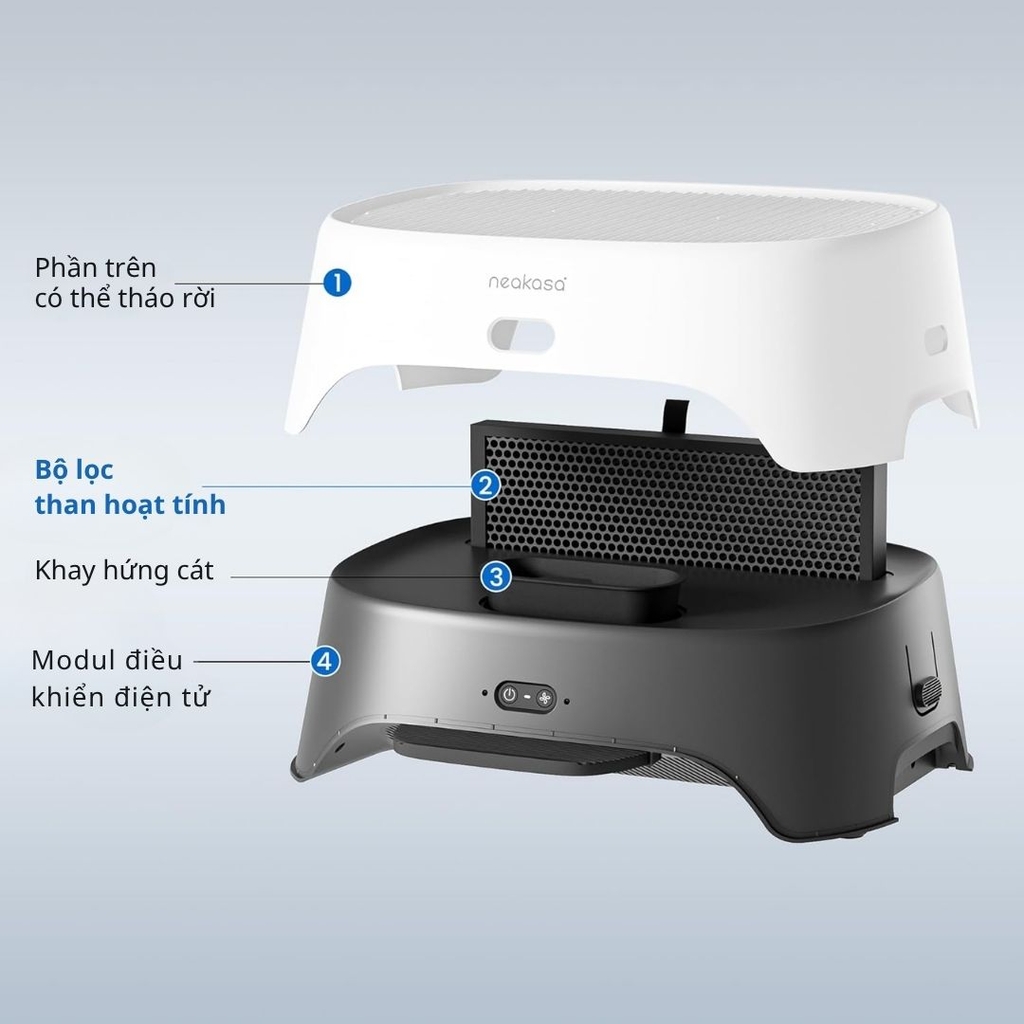 Bậc thang kết hợp máy lọc không khí Neakasa