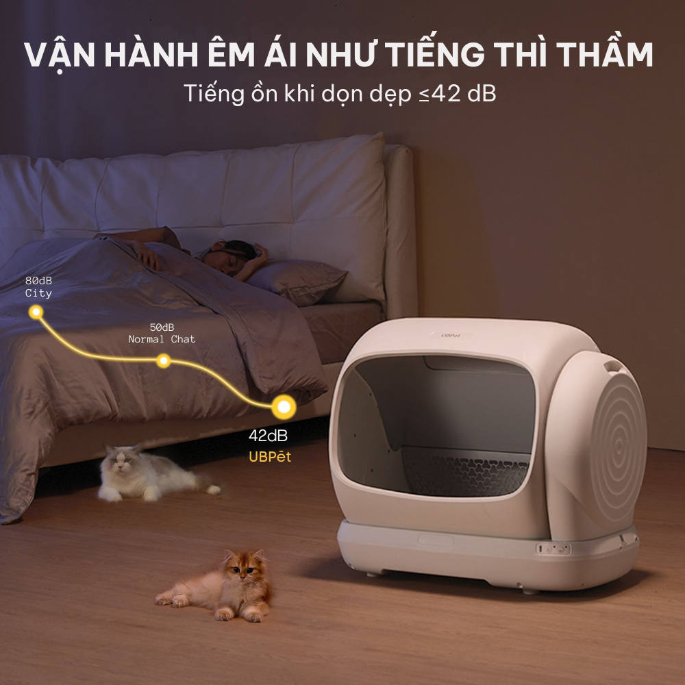 Máy dọn vệ sinh mèo UbPet C41 2026