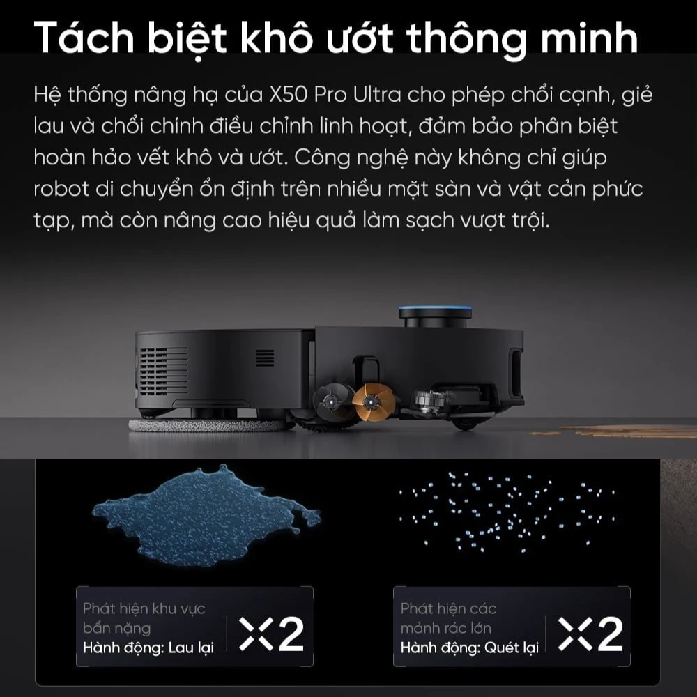 Robot hút bụi lau nhà thông minh Dreame X50 Pro Ultra