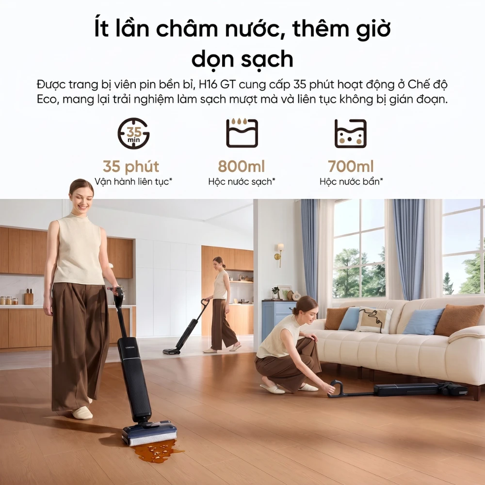 Máy hút bụi khô và ướt Dreame H16 GT