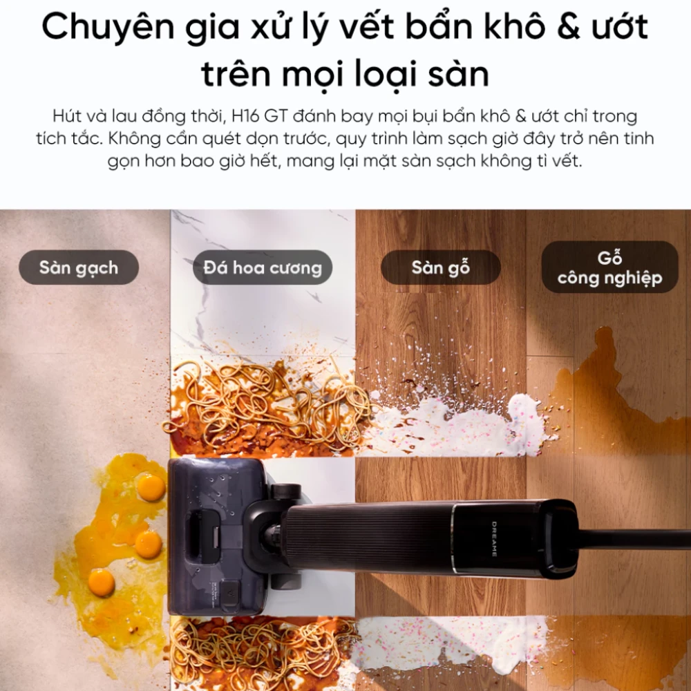Máy hút bụi khô và ướt Dreame H16 GT