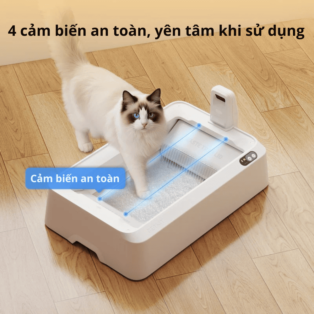 Máy dọn vệ sinh mèo Petkit Purobot Crystal Duo có Camera AI