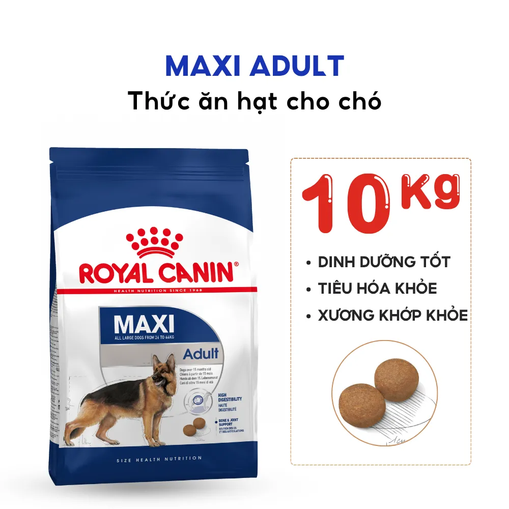 Thức Ăn Hạt Cho Chó Maxi Adult