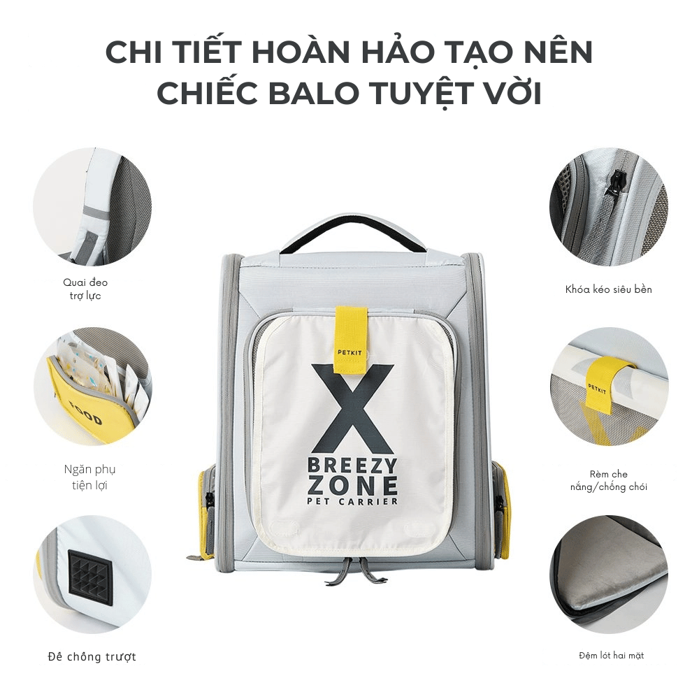 Balo chó mèo PETKIT Breezy x Zone