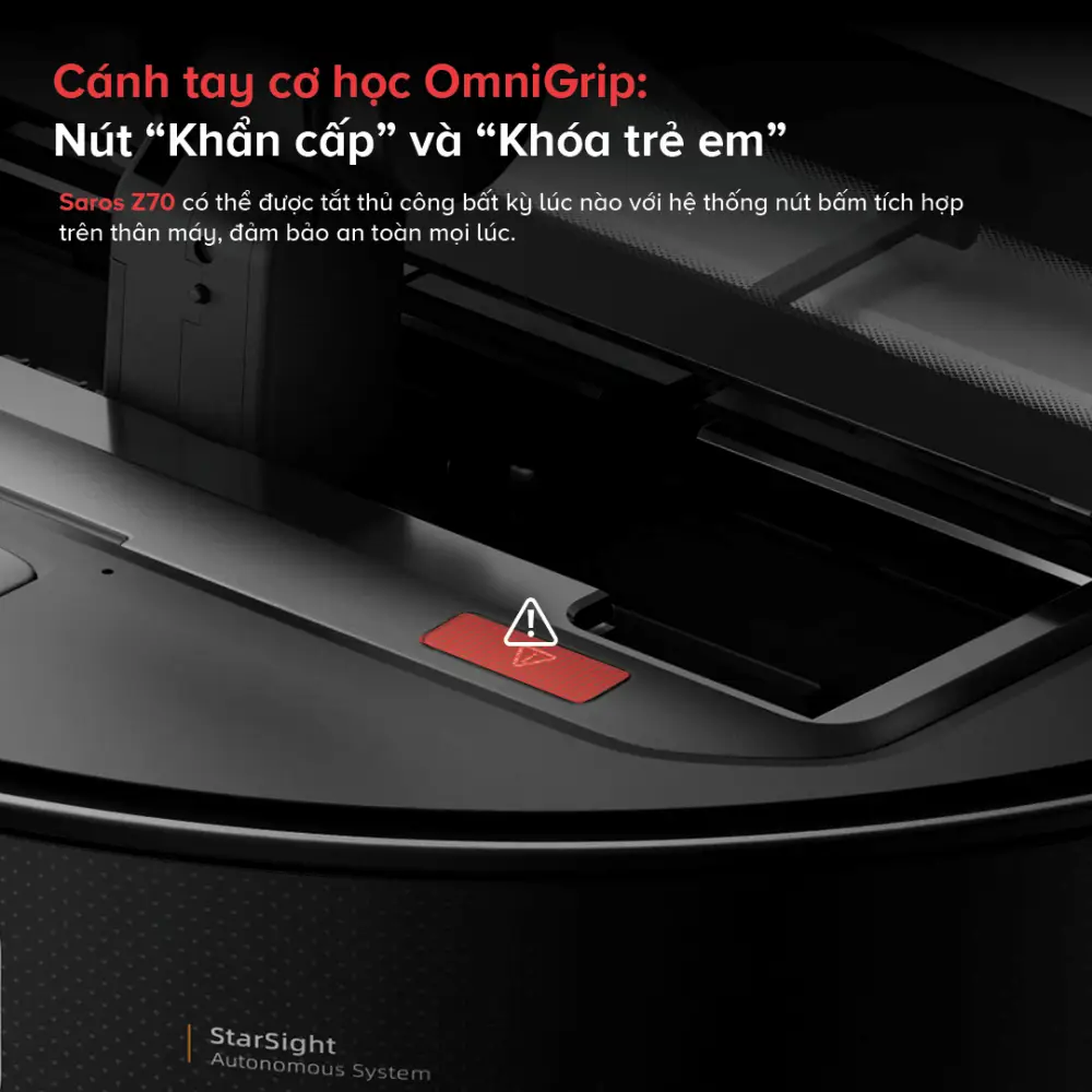 Robot hút bụi lau nhà Roborock Saros Z70