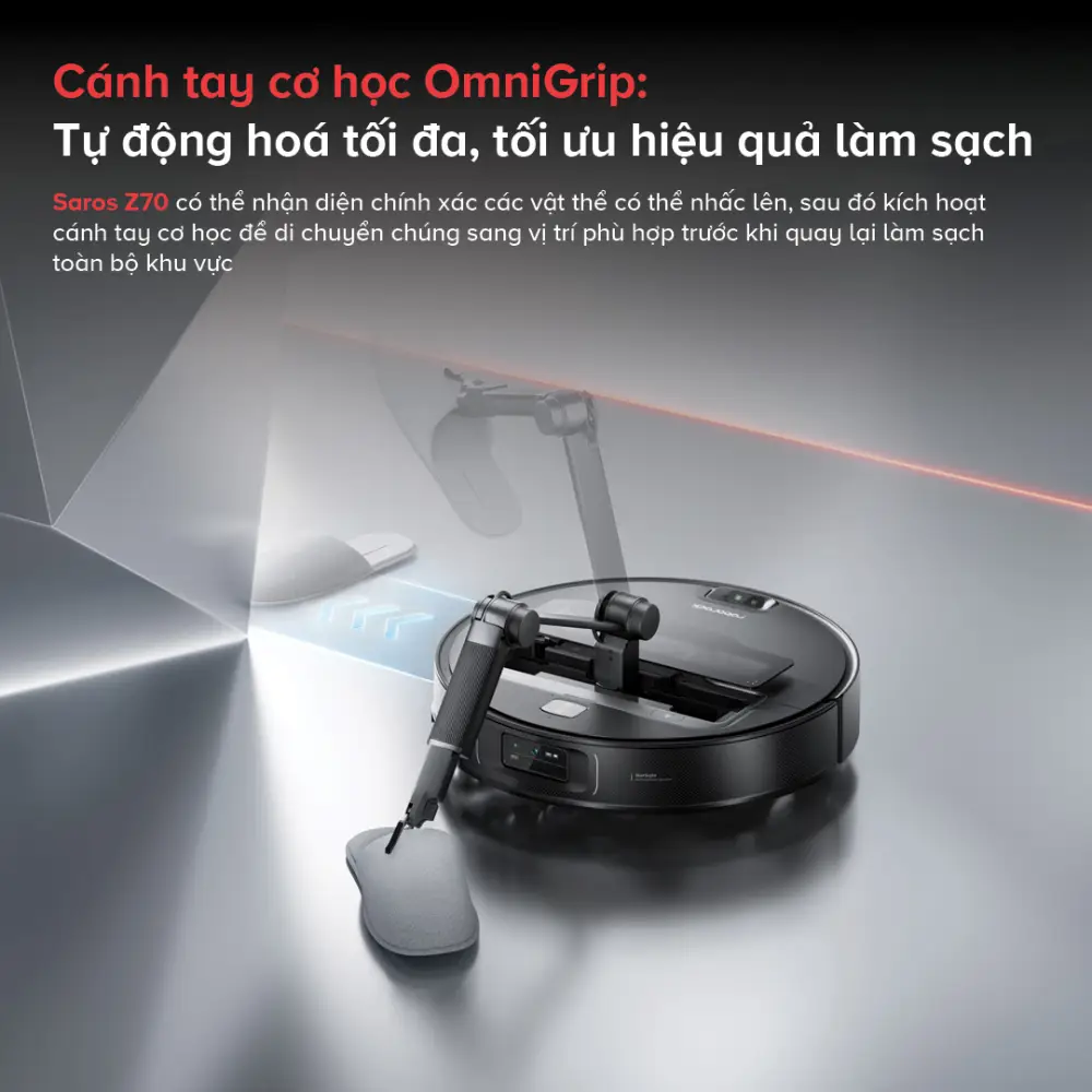 Robot hút bụi lau nhà Roborock Saros Z70