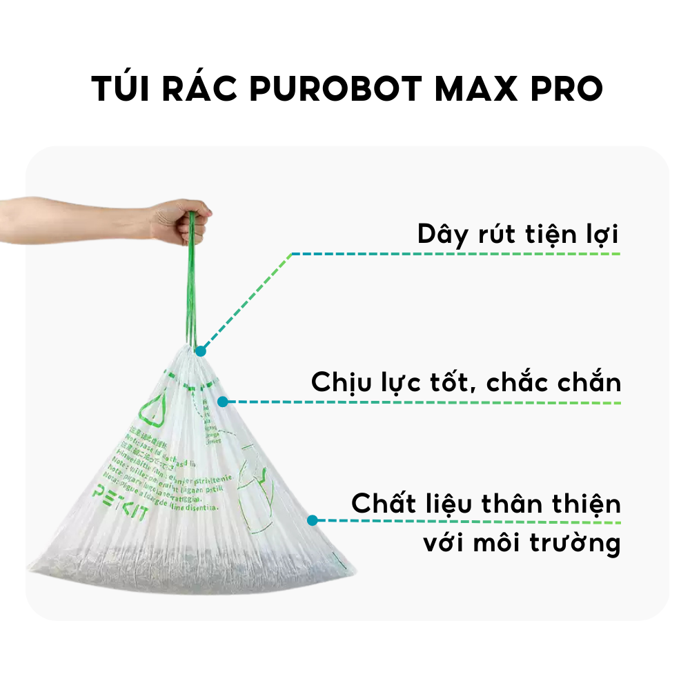 Cuộn túi rác máy dọn phân mèo Petkit Purobot Max Pro