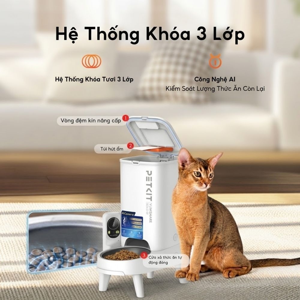 Máy ăn cho mèo Petkit Yumshare Solo 2