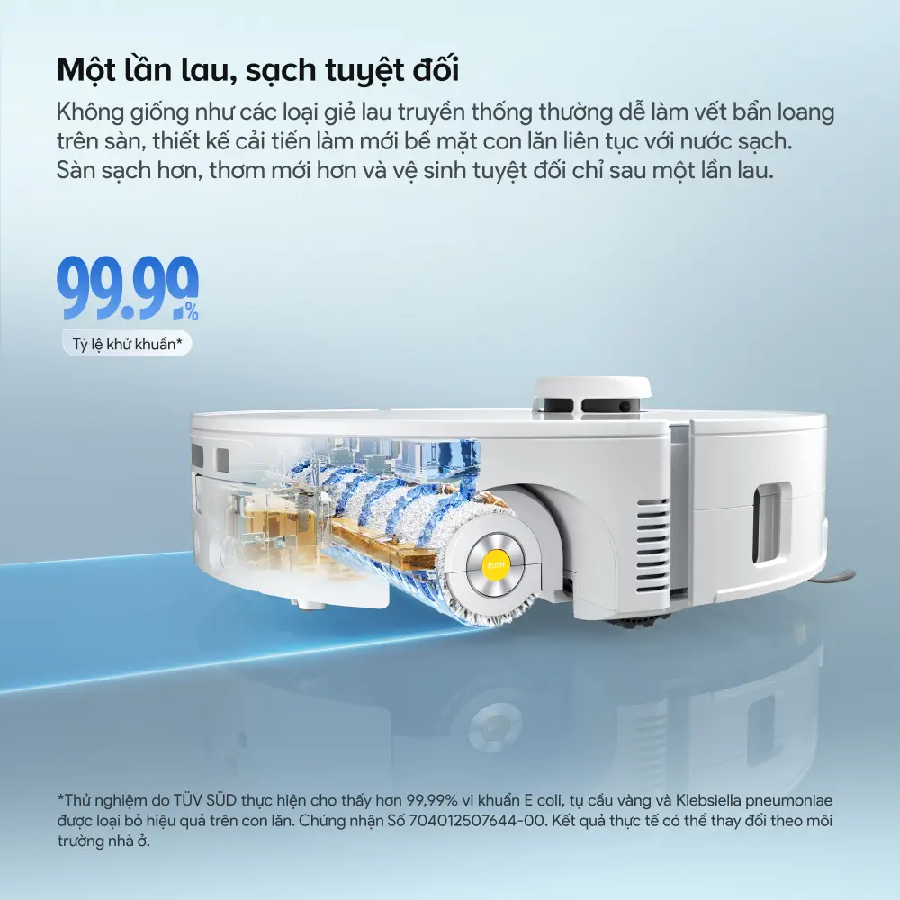 Robot hút bụi lau nhà Roborock Qrevo Curv 2 Flow