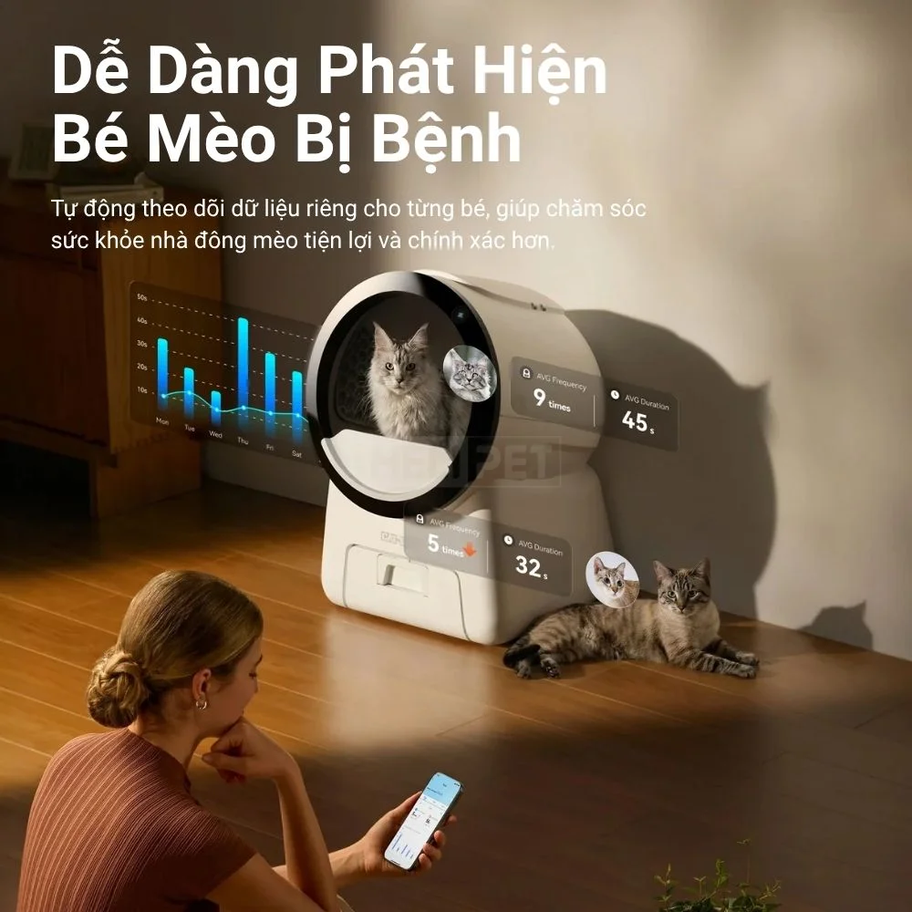 Máy vệ sinh cho mèo Catlink Scoop Robot Pro