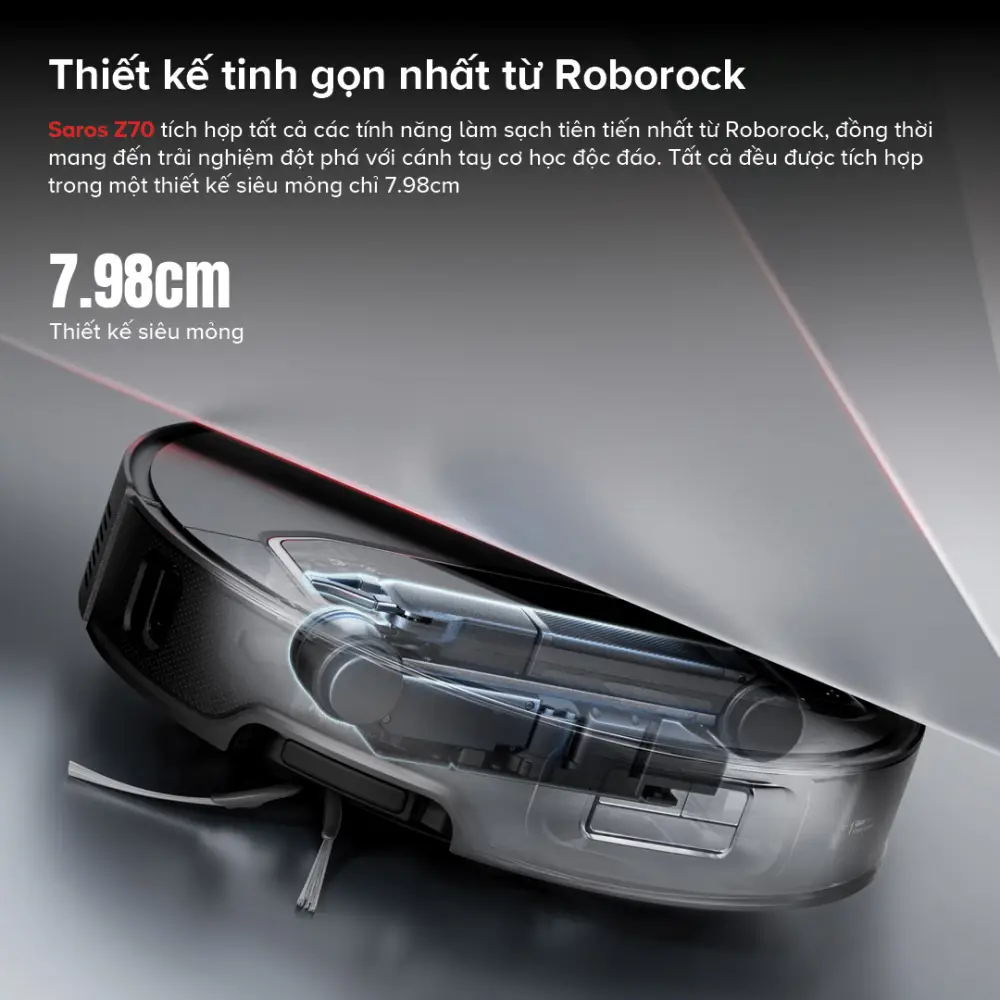 Robot hút bụi lau nhà Roborock Saros Z70