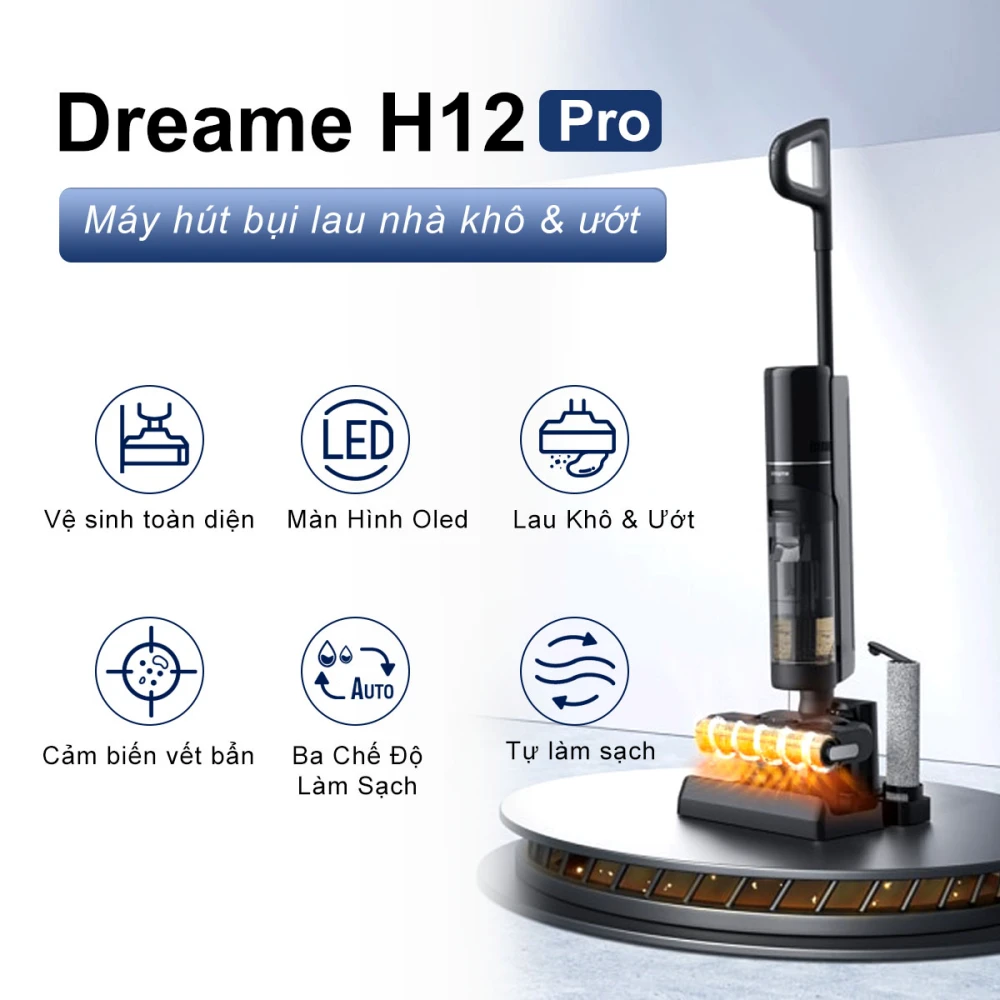 Máy lau sàn hút bụi thông minh Dreame H12 Pro