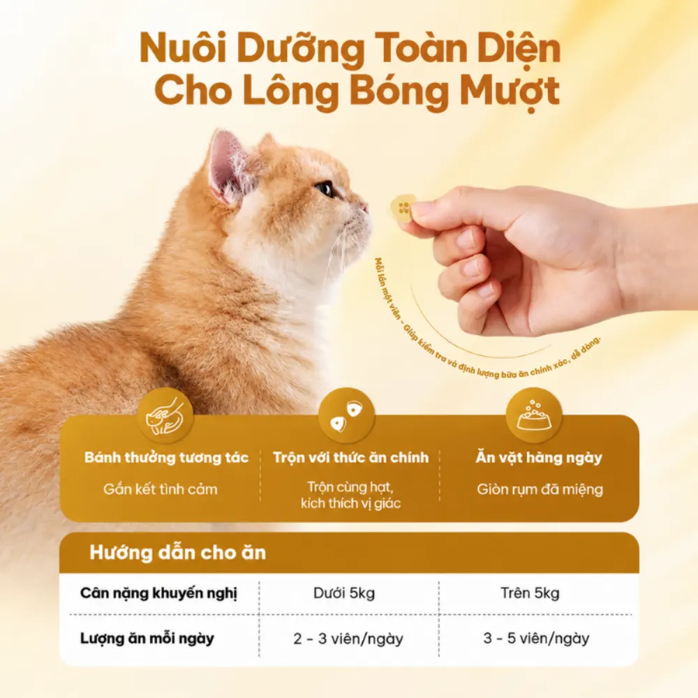 Snack cho thú cưng hỗ trợ da lông khỏe mượt Dr.Vet