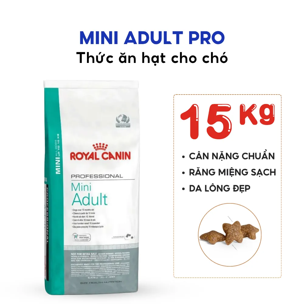 Thức Ăn Hạt Cho Chó Trưởng Thành Giống Nhỏ Royal Canin Mini Adult